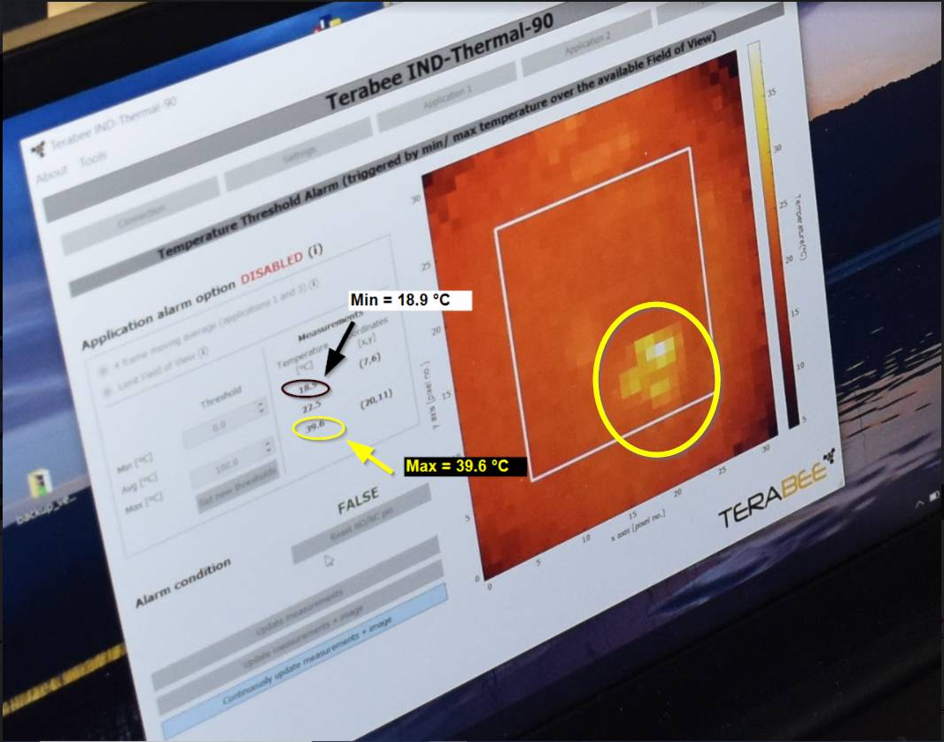 2 Gui To Alignment On Expected Hotpoing And Check Of Warm Up Cycle Veolia thermal camera solution