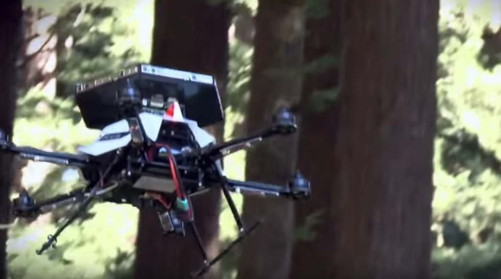 Tredecile Blog Drone flies in the forest with collision avoidance